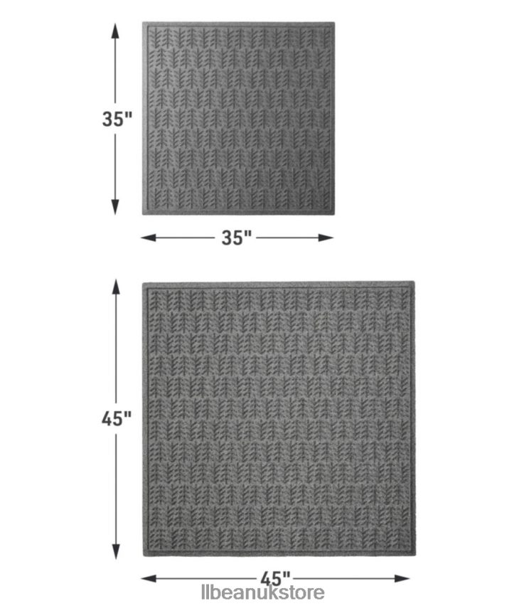 Home Goods L.L.Bean Everyspace Recycled Waterhog Mat Square Trees Cranberry Unisex 0VRR666326