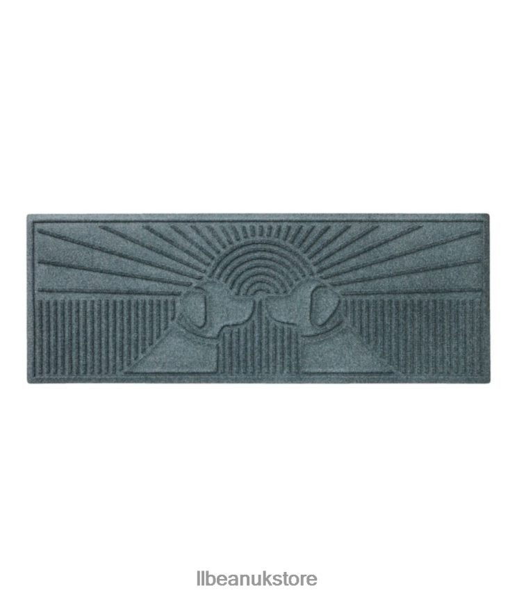 Home Goods L.L.Bean Everyspace Recycled Waterhog Runner Sunrise Dogs Bluestone Unisex 0VRR666312