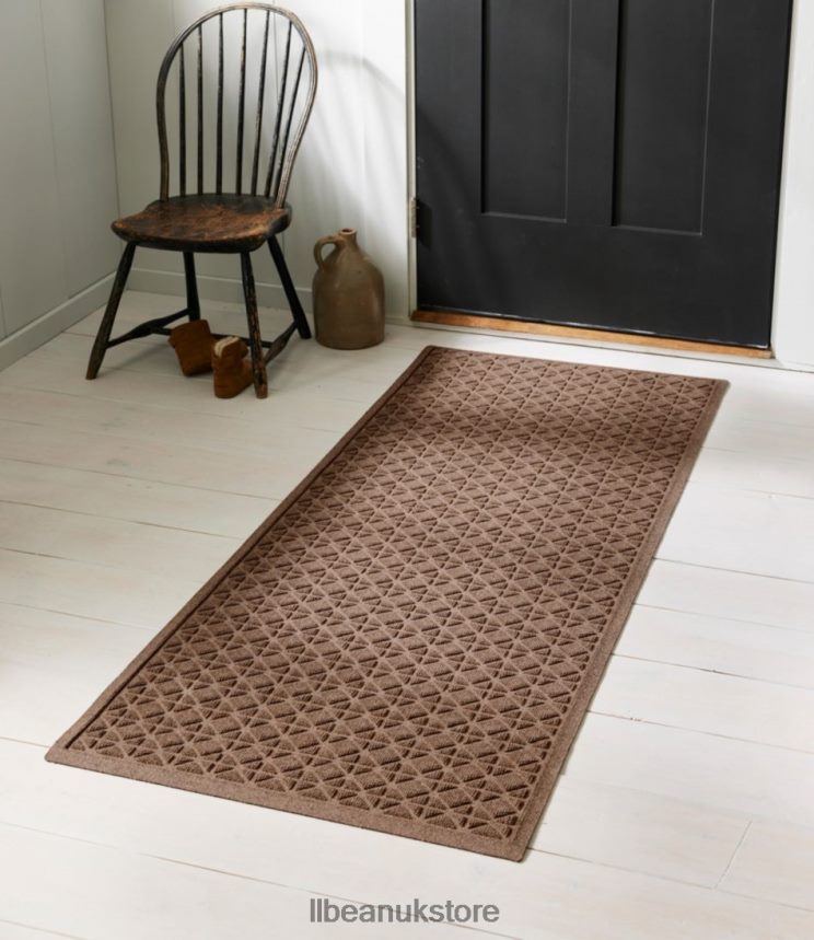 Home Goods L.L.Bean Everyspace Recycled Waterhog Runner Tiles Charcoal Unisex 0VRR666325