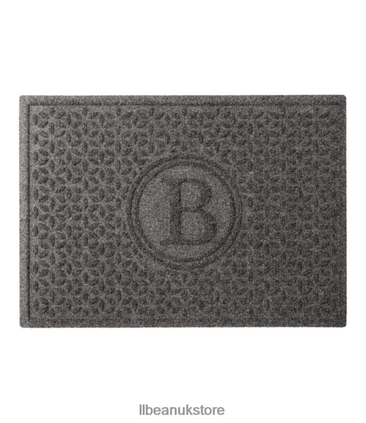 Home Goods L.L.Bean Heavyweight Recycled Waterhog Doormat Blooming Circles Personalized Medium Gray Unisex 0VRR666299