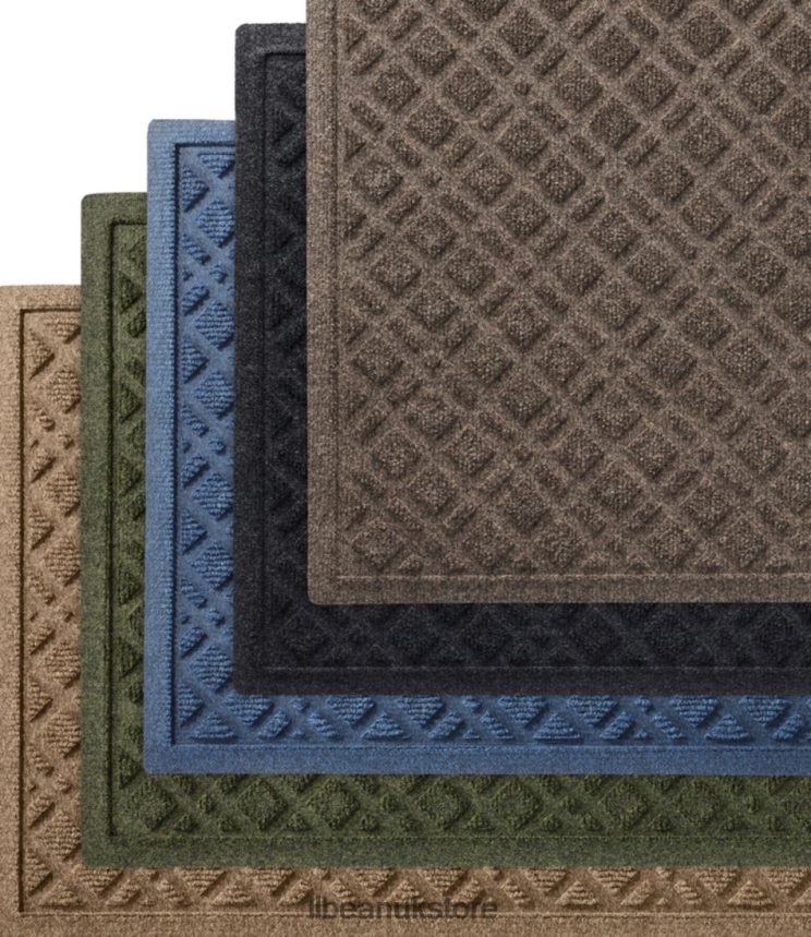 Home Goods L.L.Bean Heavyweight Recycled Waterhog Mat Runner Plaid Medium Gray Unisex 0VRR666351