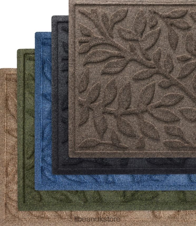 Home Goods L.L.Bean Heavyweight Recycled Waterhog Mat Runner Woodland Leaf Medium Gray Unisex 0VRR666333