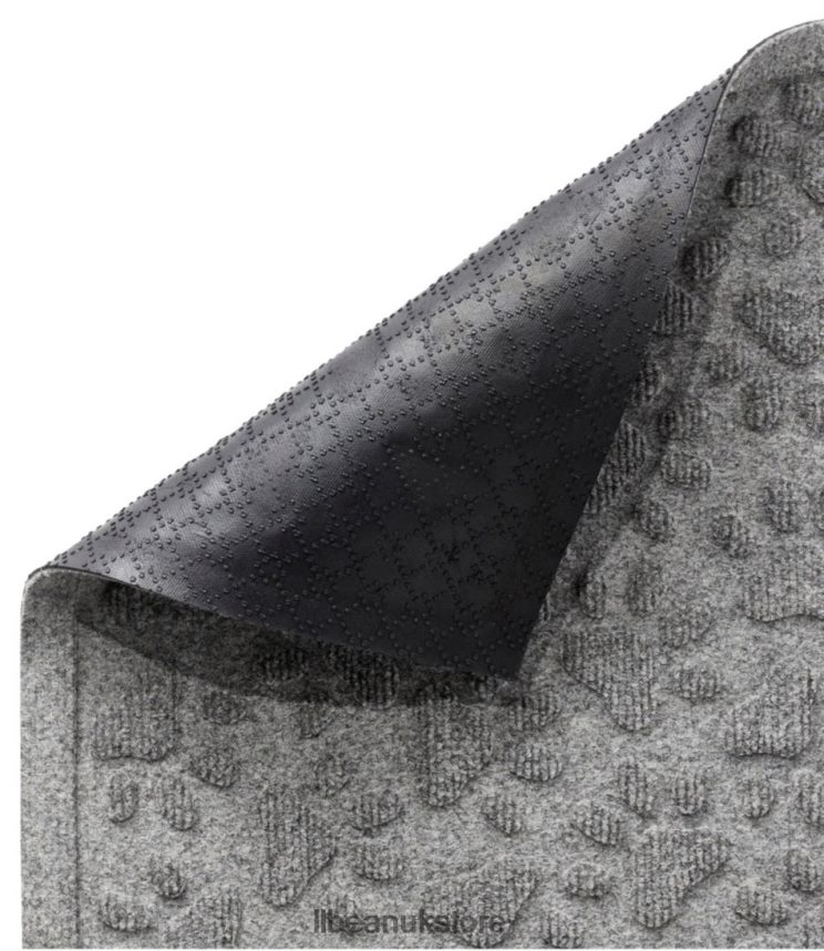 Home Goods L.L.Bean Recycled Waterhog Dog Mat Scattered Paws Bluestone Unisex 0VRR665268