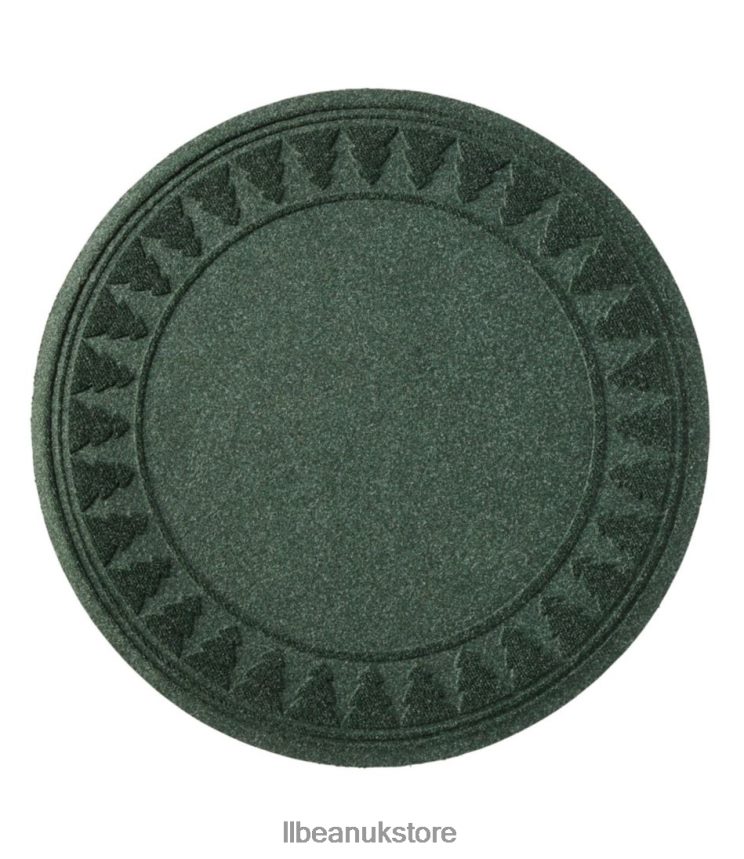 Home Goods L.L.Bean Recycled Waterhog Holiday Tree Mat Trees Evergreen Unisex 0VRR662561