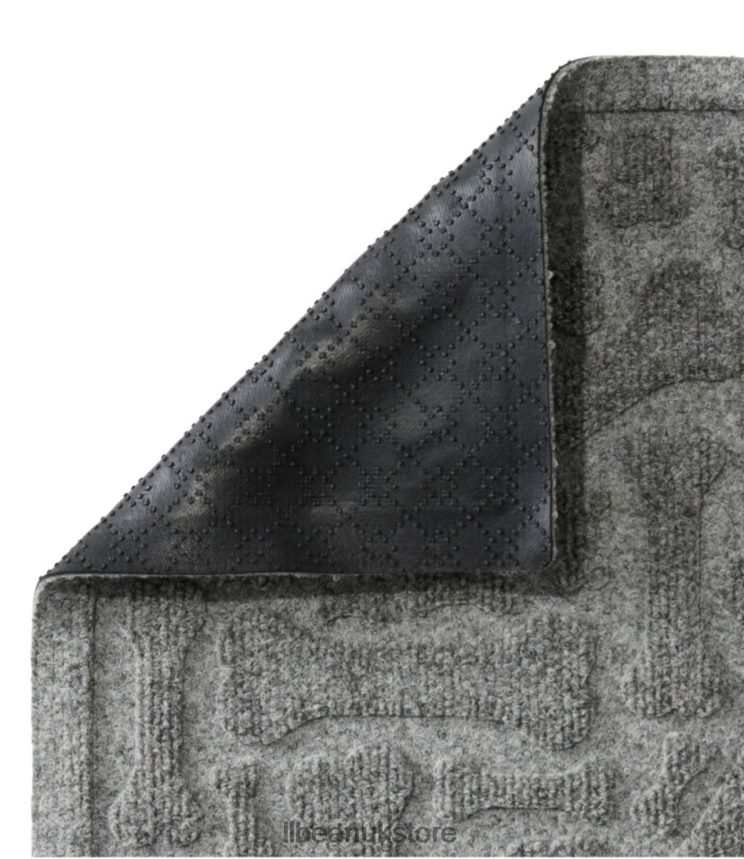 Home Goods L.L.Bean Recycled Waterhog Scattered Bones Mat Charcoal Unisex 0VRR664438