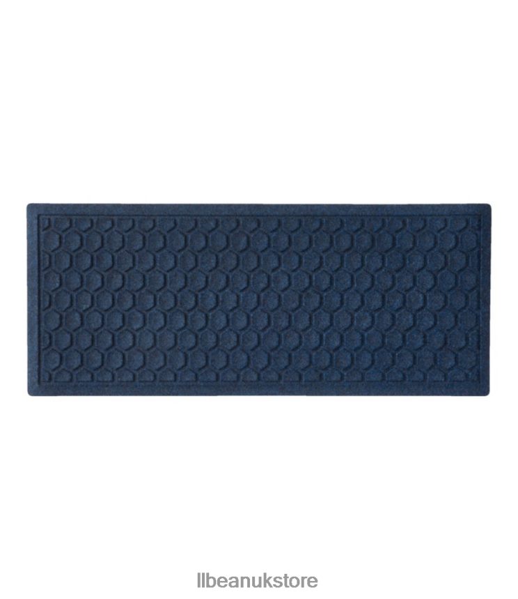 Home Goods L.L.Bean Washable Waterhog Boot Mat Honeycomb Dark Blue Unisex 0VRR665573
