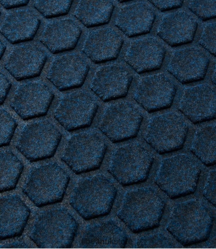 Home Goods L.L.Bean Washable Waterhog Boot Mat Honeycomb Dark Blue Unisex 0VRR665573