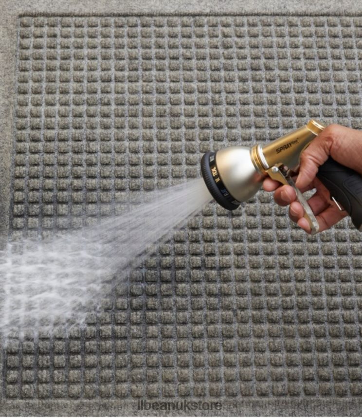 Home Goods L.L.Bean Washable Waterhog Boot Mat Honeycomb Gray Unisex 0VRR666837