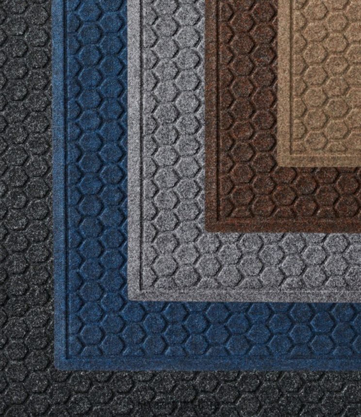 Home Goods L.L.Bean Washable Waterhog Boot Mat Honeycomb Gray Unisex 0VRR666837