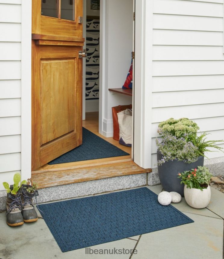 Home Goods L.L.Bean Washable Waterhog Doormat Honeycomb Charcoal Unisex 0VRR664350