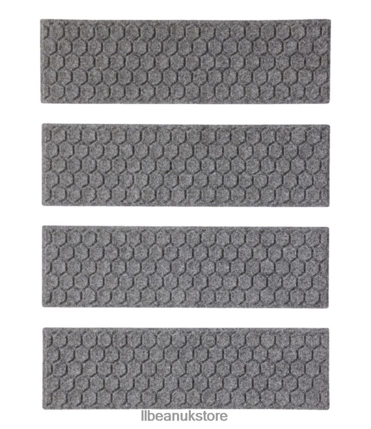Home Goods L.L.Bean Washable Waterhog Mat Set of Four Gray Unisex 0VRR666851