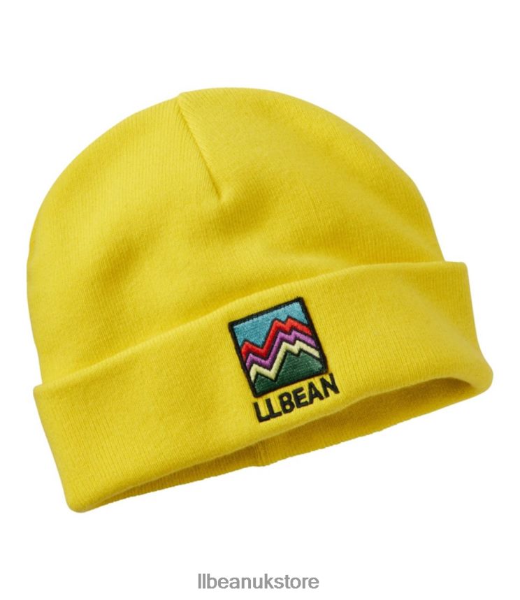 Clothing L.L.Bean Beanie Citron Linear Mountains Kids 0VRR66111