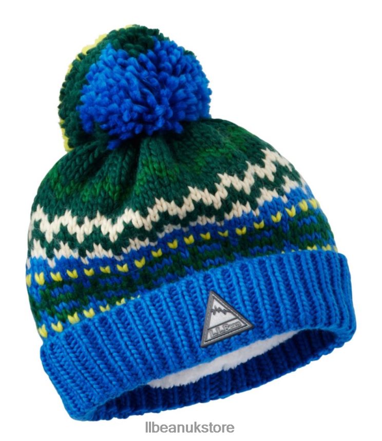 Clothing L.L.Bean Chunky Yarn Hat Cobalt Sea Kids 0VRR66133