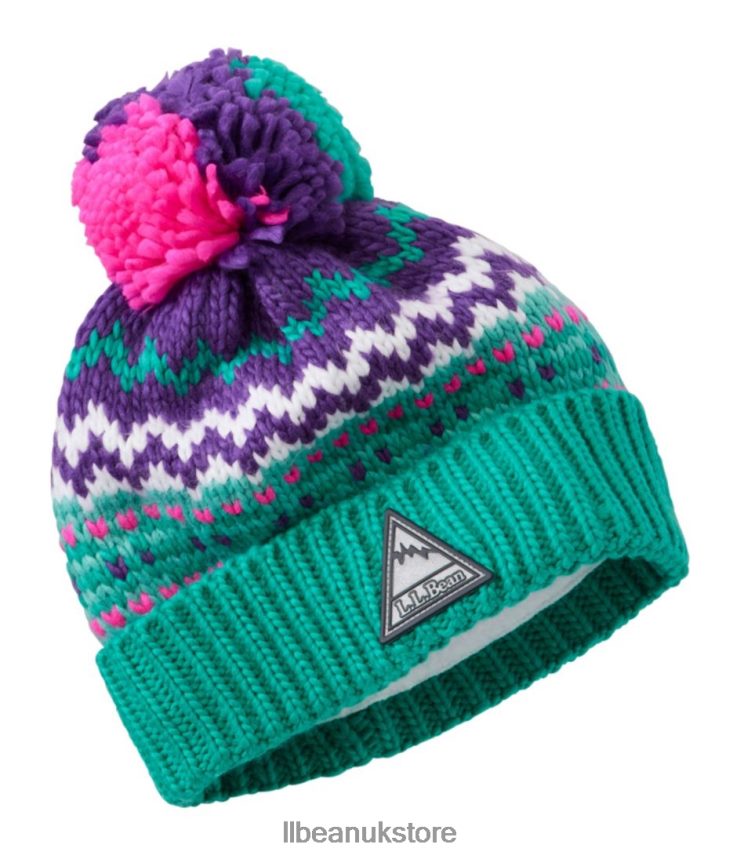 Clothing L.L.Bean Chunky Yarn Hat Ocean Jade Kids 0VRR66106