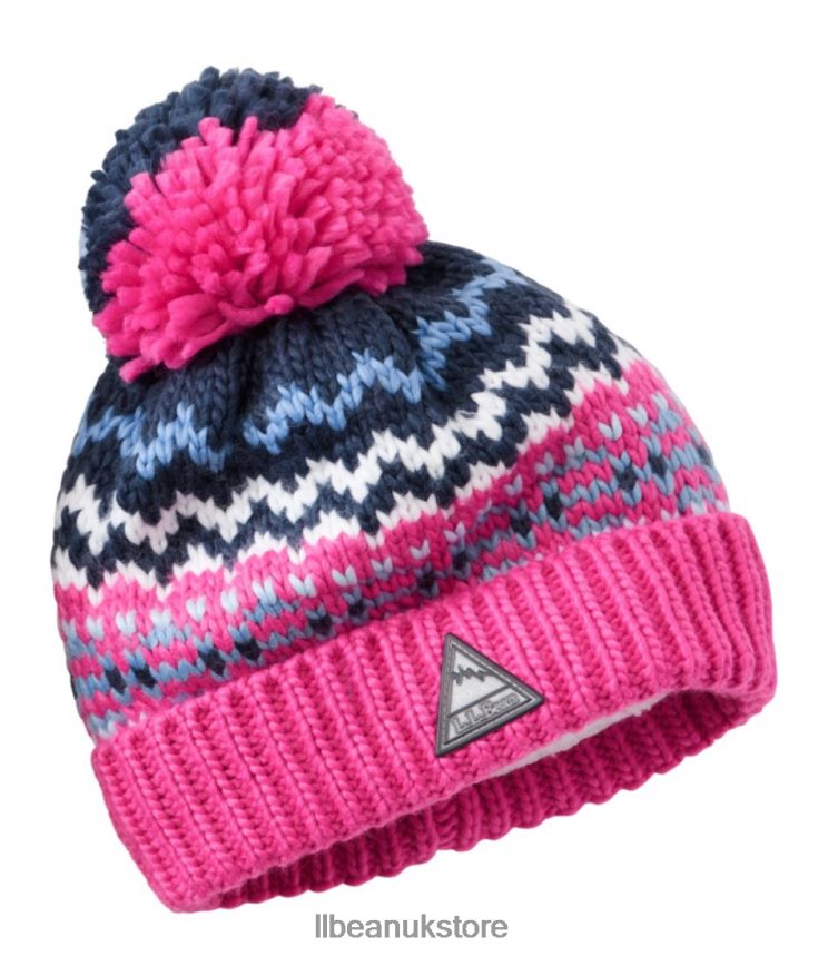 Clothing L.L.Bean Chunky Yarn Hat Pink Berry Kids 0VRR663045