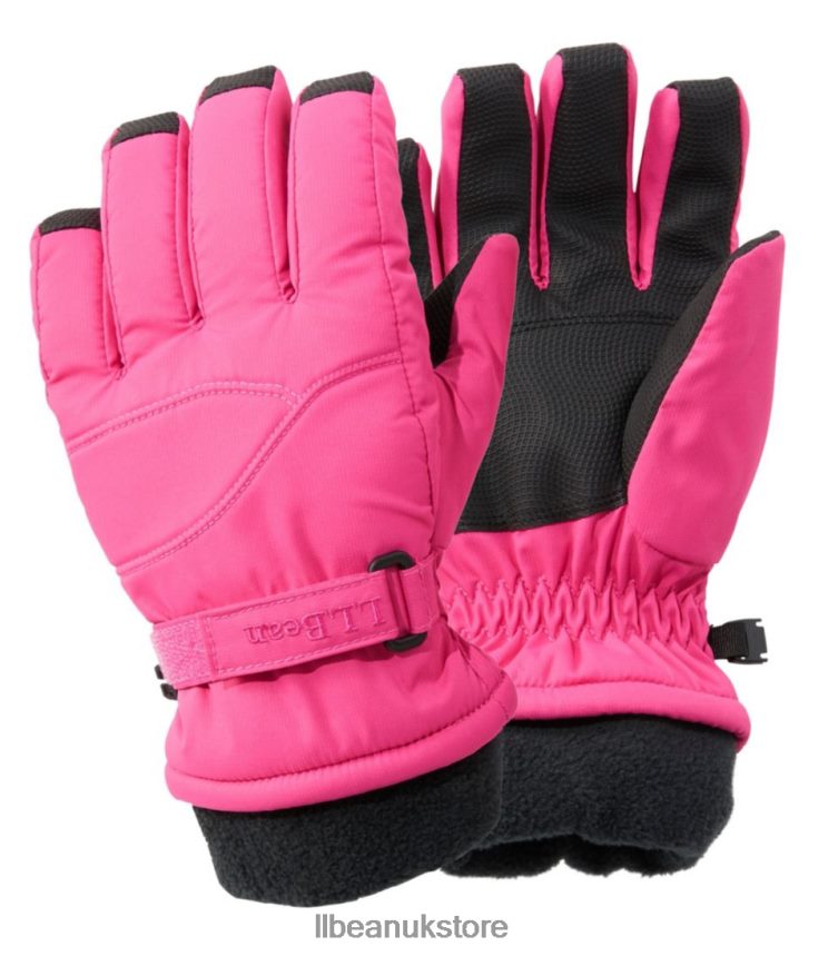 Clothing L.L.Bean Cold Buster Waterproof Gloves Pink Berry Kids 0VRR665721