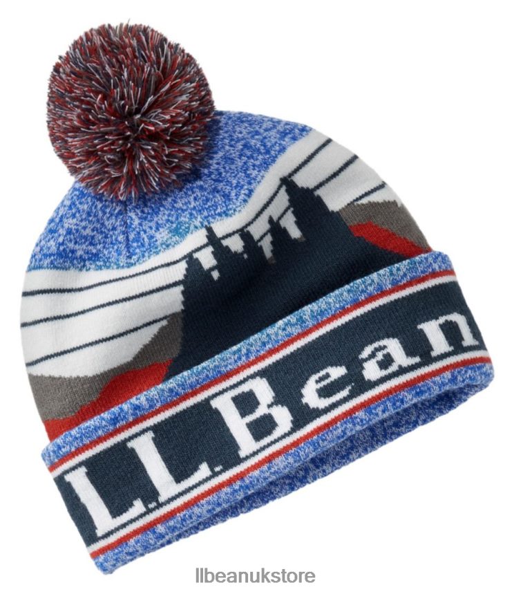 Clothing L.L.Bean Pom Hat Nautical Navy Kids 0VRR66656
