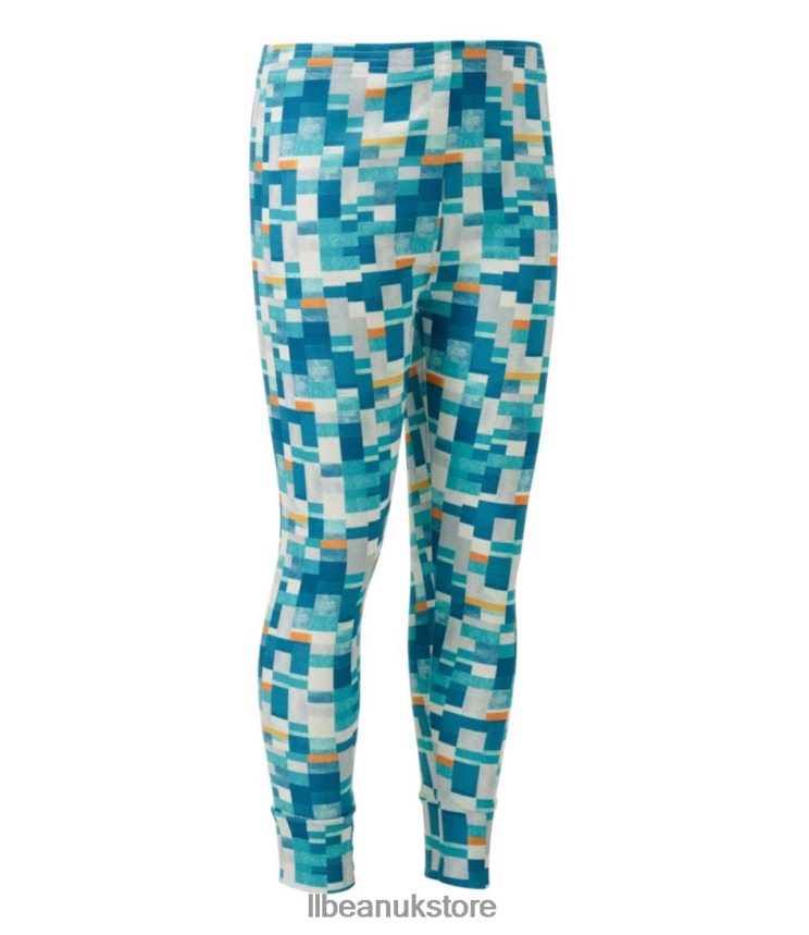 Clothing L.L.Bean Wicked Warm Midweight Long Underwear Astral Blue Geo Kids 0VRR66750