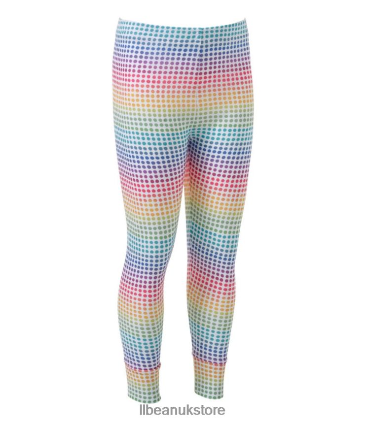 Clothing L.L.Bean Wicked Warm Midweight Long Underwear Rainbow Dots Kids 0VRR666010