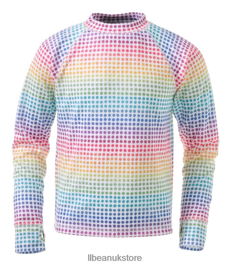 Clothing L.L.Bean Wicked Warm Midweight Long Underwear Rainbow Dots Kids 0VRR666011