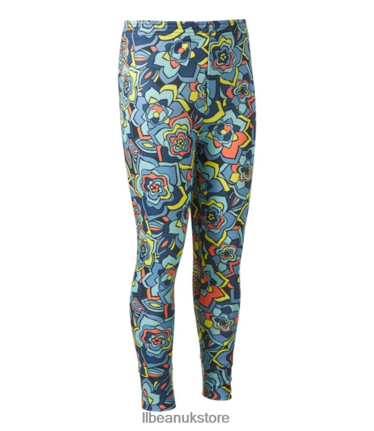 Clothing L.L.Bean Wicked Warm Midweight Long Underwear Wild Salmon Flower Power Kids 0VRR665044