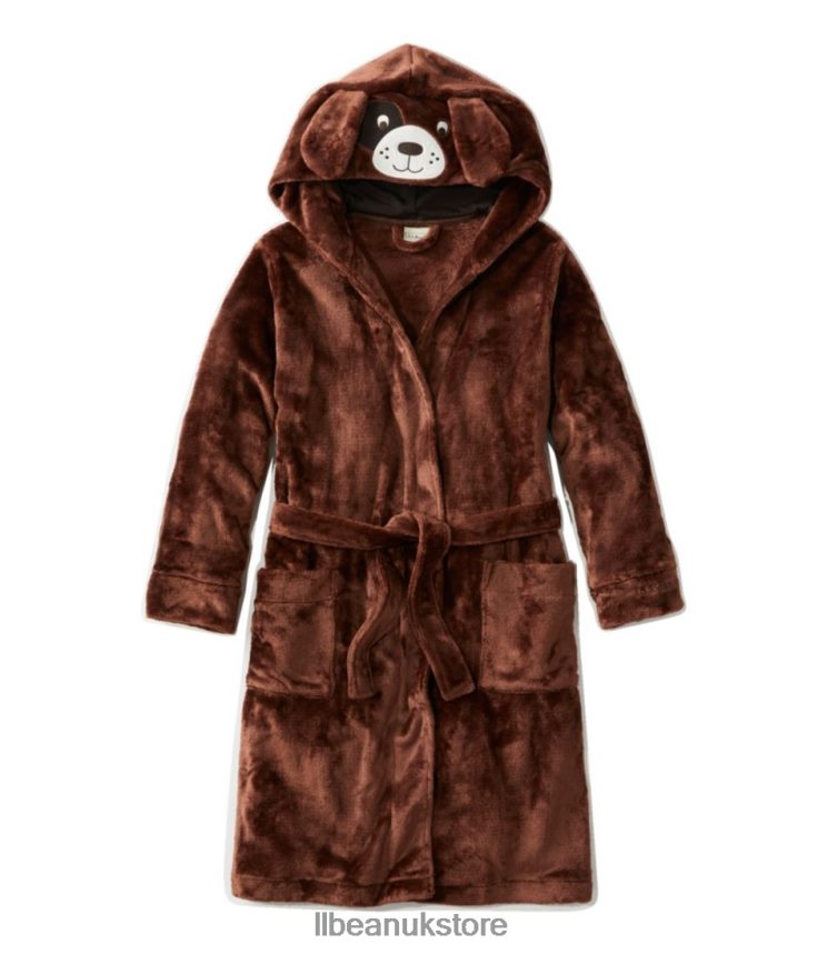 Clothing L.L.Bean Cozy Animal Robe Dark Barley Kids 0VRR664955