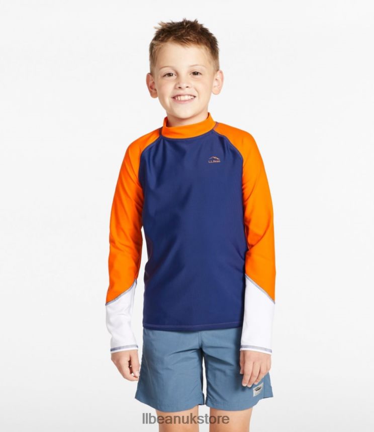 Clothing L.L.Bean Sun-and-Surf Swim Shirt Wild Rose Color Block Kids 0VRR663301
