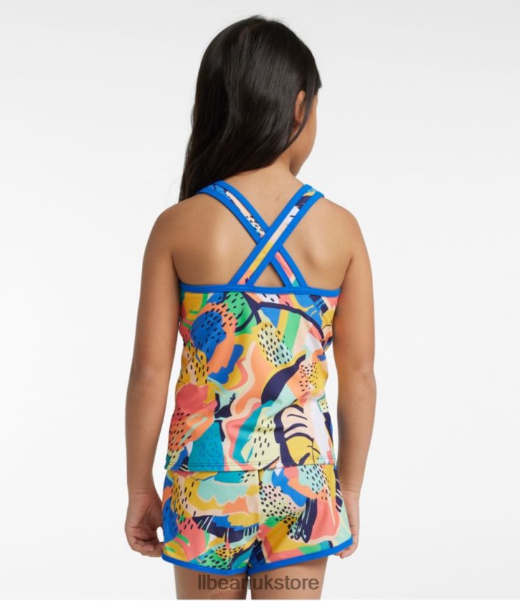 Clothing L.L.Bean Watersports Swimwear Teal Blue Butterfly Kids 0VRR665867