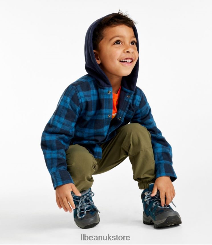 Clothing L.L.Bean Fleece-Lined Flannel Shirt Treeline Kids 0VRR664661