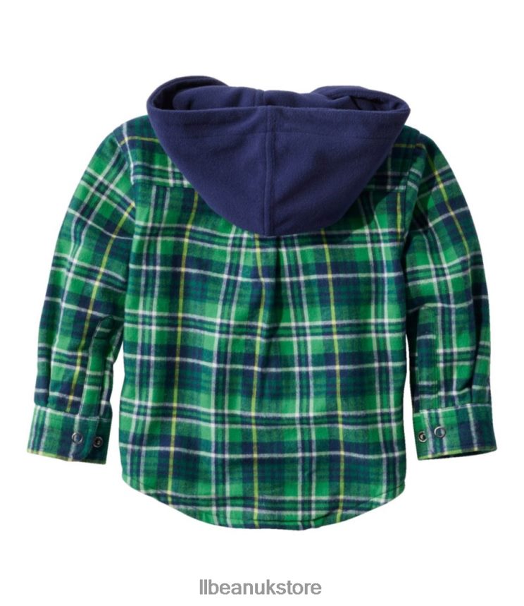 Clothing L.L.Bean Fleece-Lined Flannel Shirt Treeline Kids 0VRR664661