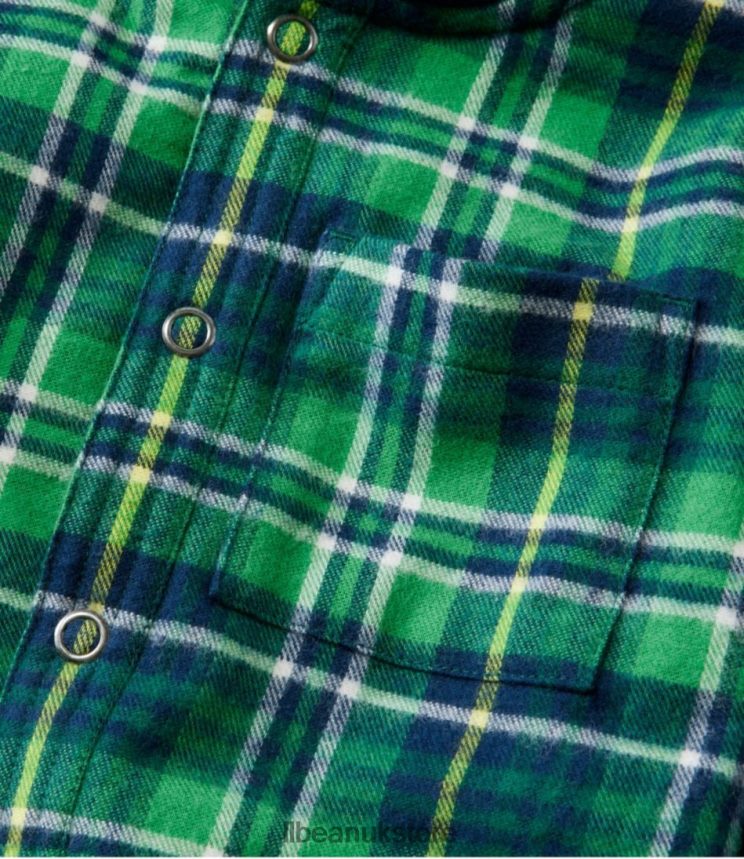 Clothing L.L.Bean Fleece-Lined Flannel Shirt Wild Aster Kids 0VRR66105