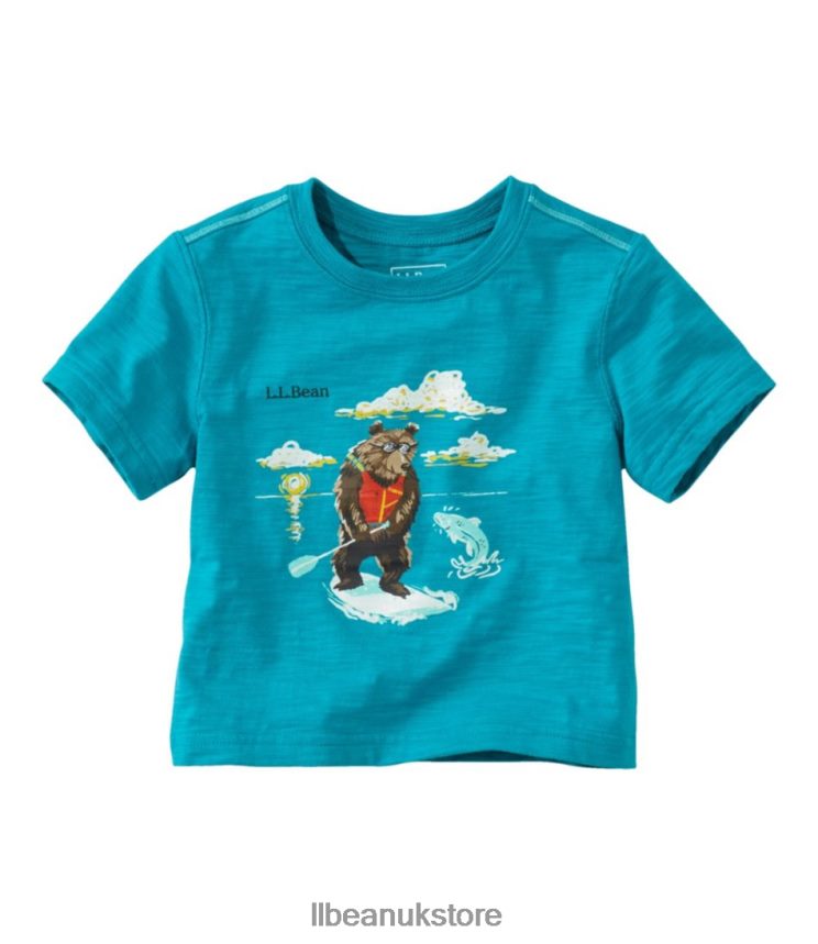 Clothing L.L.Bean Graphic Tee Aquamarine Paddle Bear Kids 0VRR665920