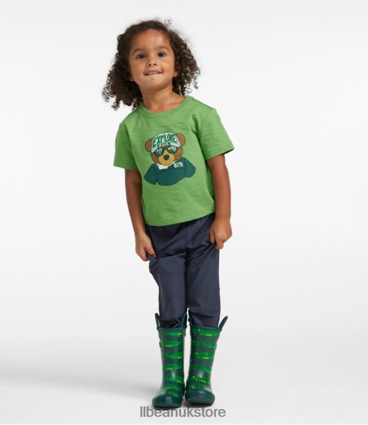 Clothing L.L.Bean Graphic Tee Aquamarine Paddle Bear Kids 0VRR665920