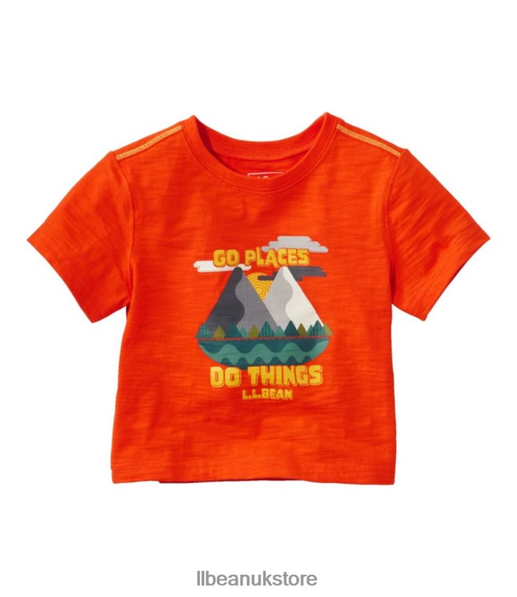 Clothing L.L.Bean Graphic Tee Cherry Tomato Go Places Kids 0VRR667205