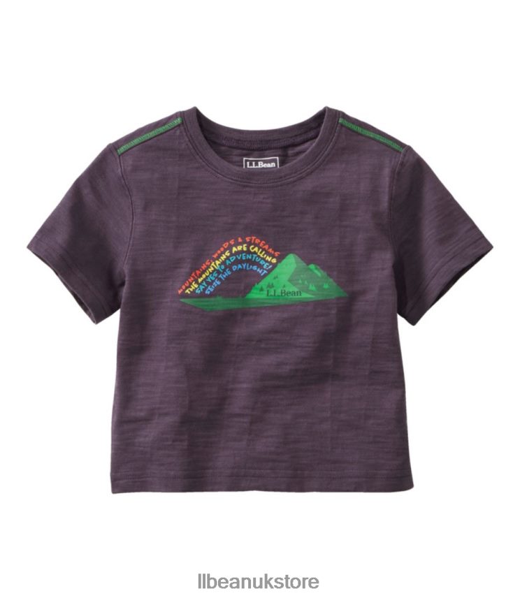 Clothing L.L.Bean Graphic Tee Darkest Purple Rainbow Kids 0VRR667006