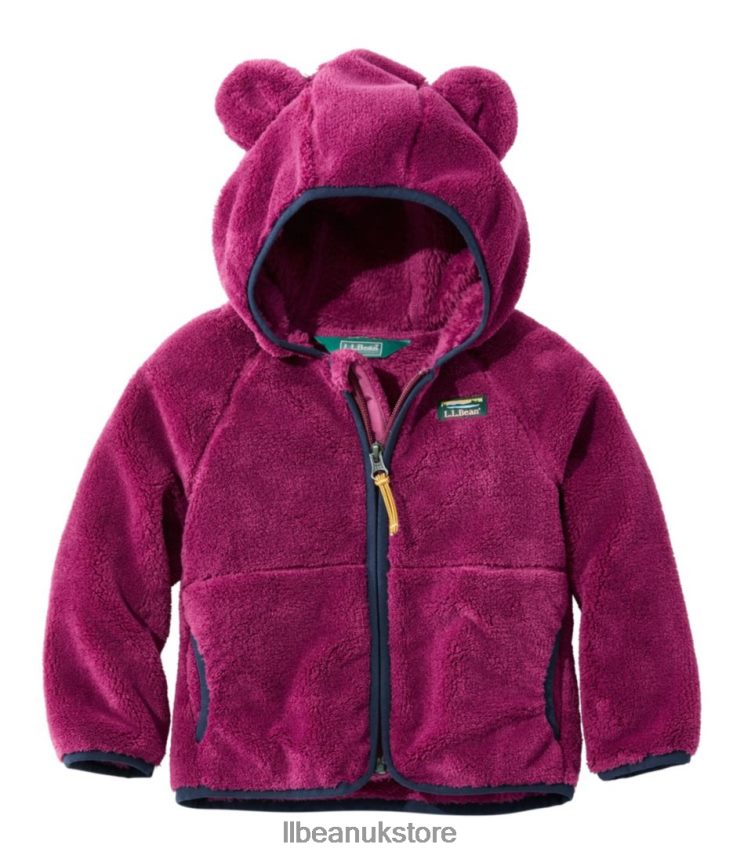 Clothing L.L.Bean Infants' and Hi-Pile Fleece Jacket Rich Berry Kids 0VRR66447