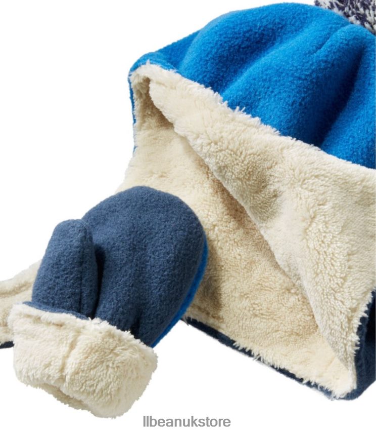 Clothing L.L.Bean Infants' and Mountain Classic Fleece Hat and Mitten Set Purple Horizon Kids 0VRR666651