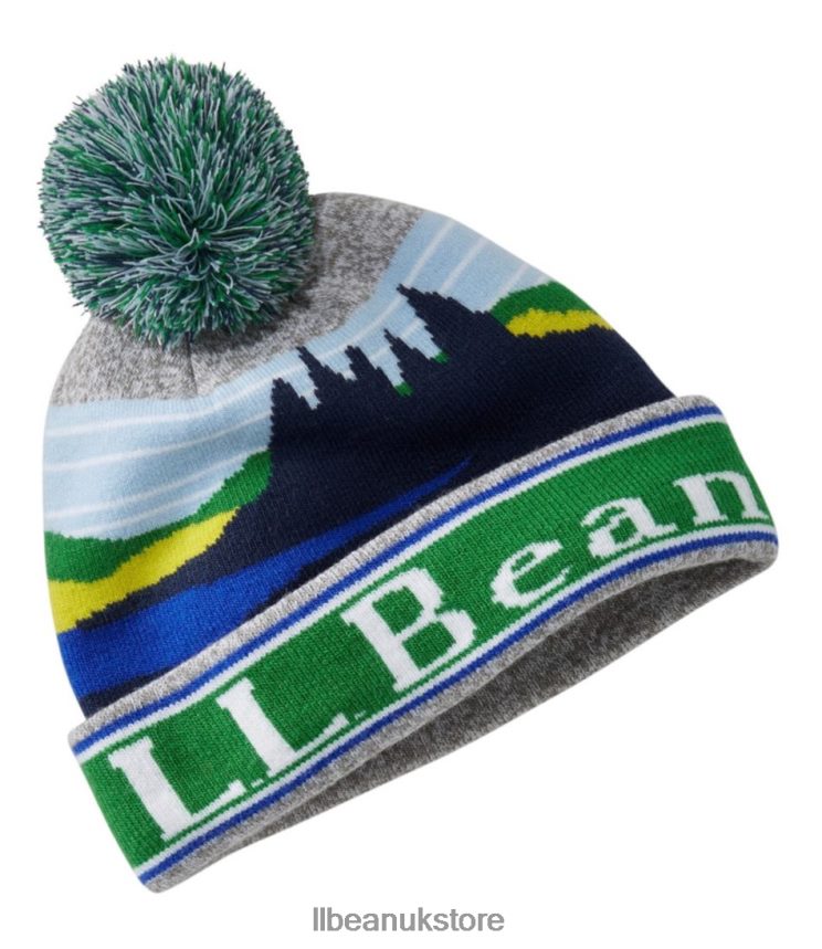 Clothing L.L.Bean Pom Hat Kelly Green Kids 0VRR663471