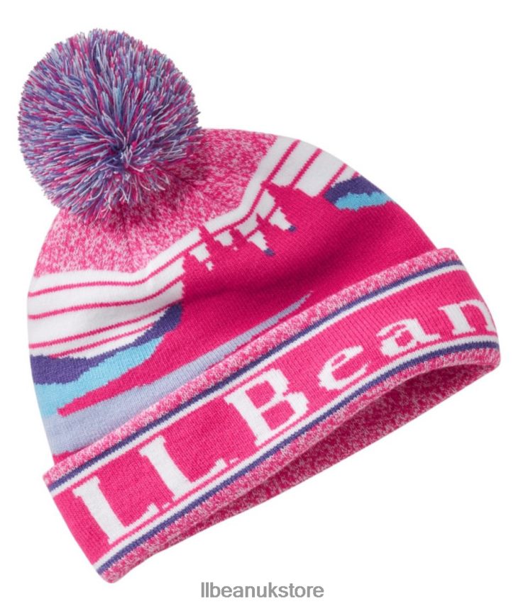 Clothing L.L.Bean Pom Hat Pink Berry Kids 0VRR665967