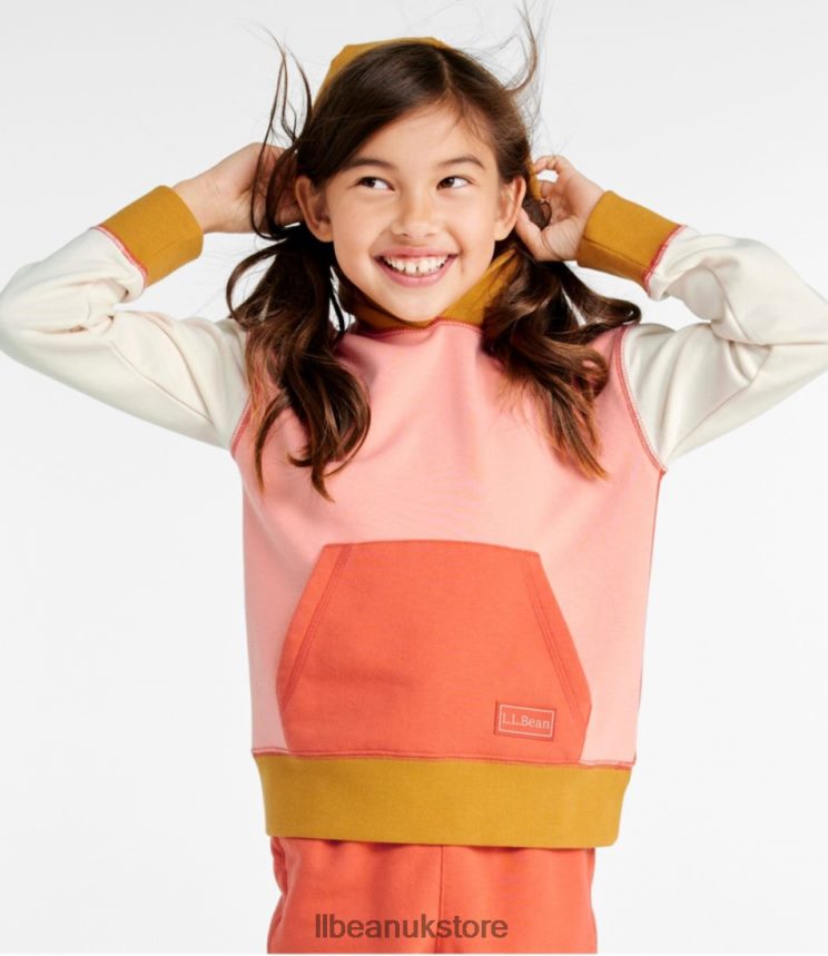Clothing L.L.Bean Athleisure Hoodie Carbon Navy Color Block Kids 0VRR664977