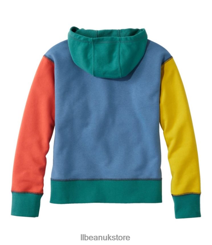 Clothing L.L.Bean Athleisure Hoodie Carbon Navy Color Block Kids 0VRR664977