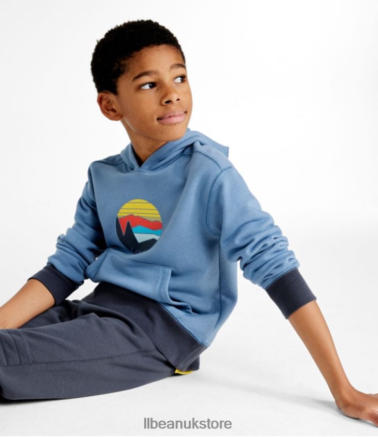 Clothing L.L.Bean Athleisure Hoodie Moonlight Blue Kids 0VRR66904