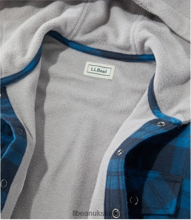 Clothing L.L.Bean Fleece-Lined Flannel Shirt Wild Aster Kids 0VRR666653