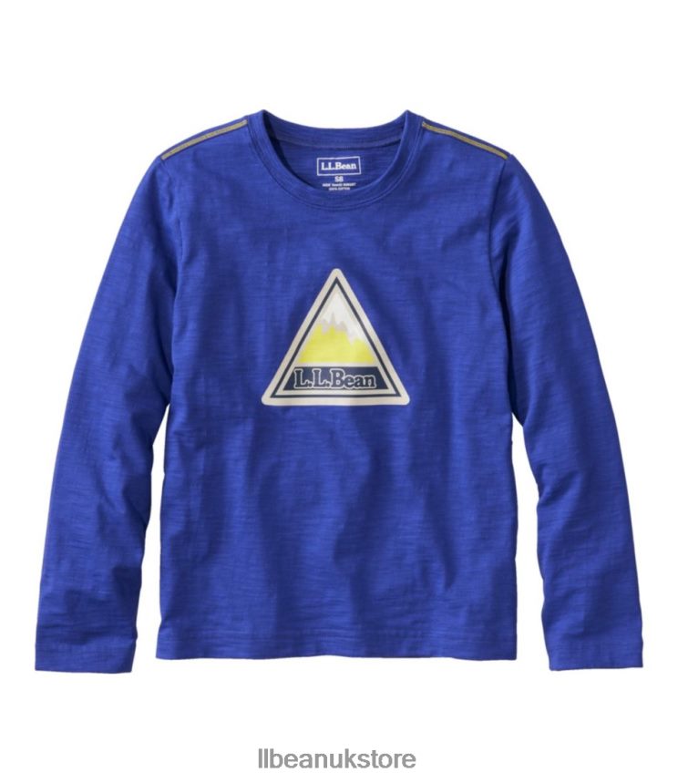 Clothing L.L.Bean Graphic Tee Bright Sapphire Kids 0VRR666604