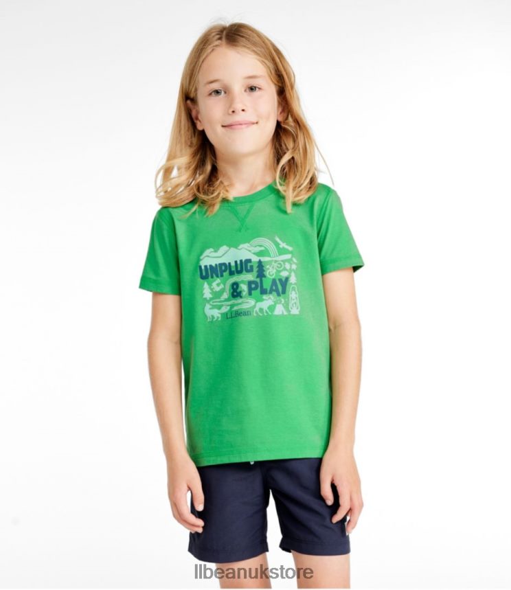 Clothing L.L.Bean Organic Short-Sleeve Tee Yellow Sun Camp Life Vibes Kids 0VRR66446