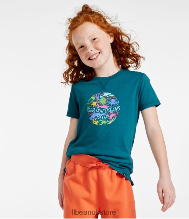 Clothing L.L.Bean Organic Short-Sleeve Tee Yellow Sun Camp Life Vibes Kids 0VRR66446