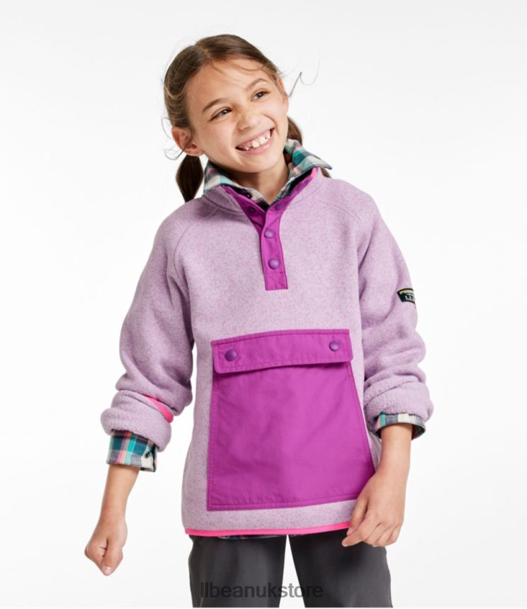 Clothing L.L.Bean Sweater Fleece Lavender Ice Kids 0VRR66126