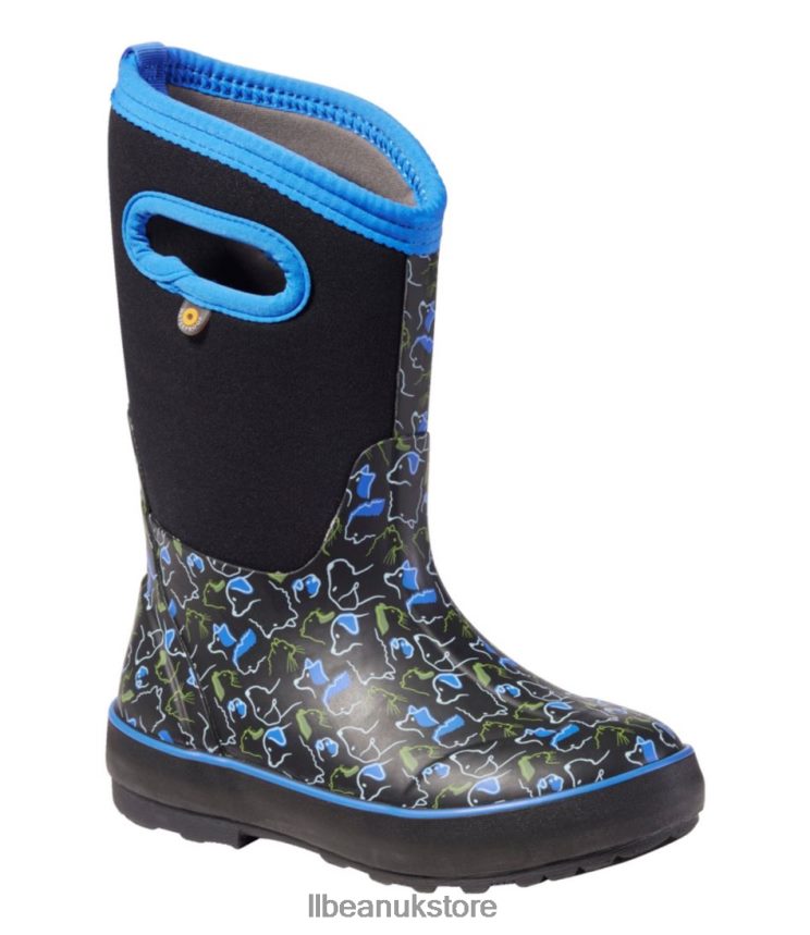 Footwear L.L.Bean Bogs Classic Boots Black Multi Pets Kids 0VRR661216