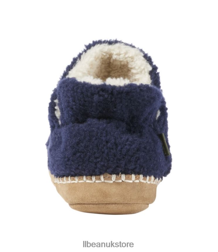 Footwear L.L.Bean Cozy Slipper Booties Bright Navy Kids 0VRR665211