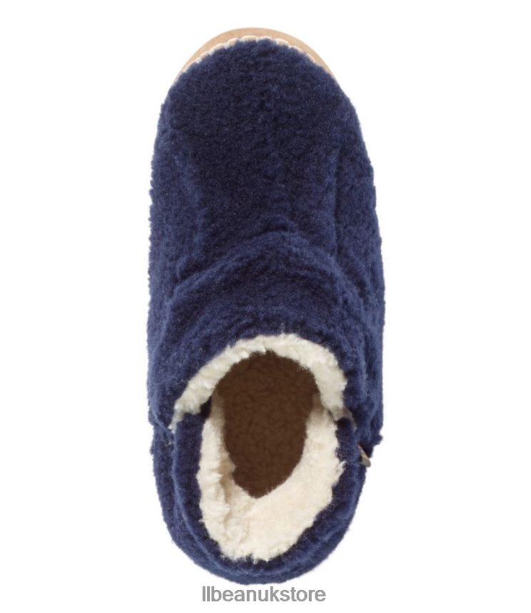 Footwear L.L.Bean Cozy Slipper Booties Bright Navy Kids 0VRR665211